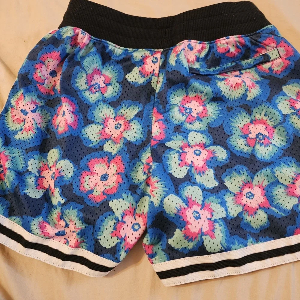 Chubbies Shorts Size Small Tropical Floral Summer Green Men's